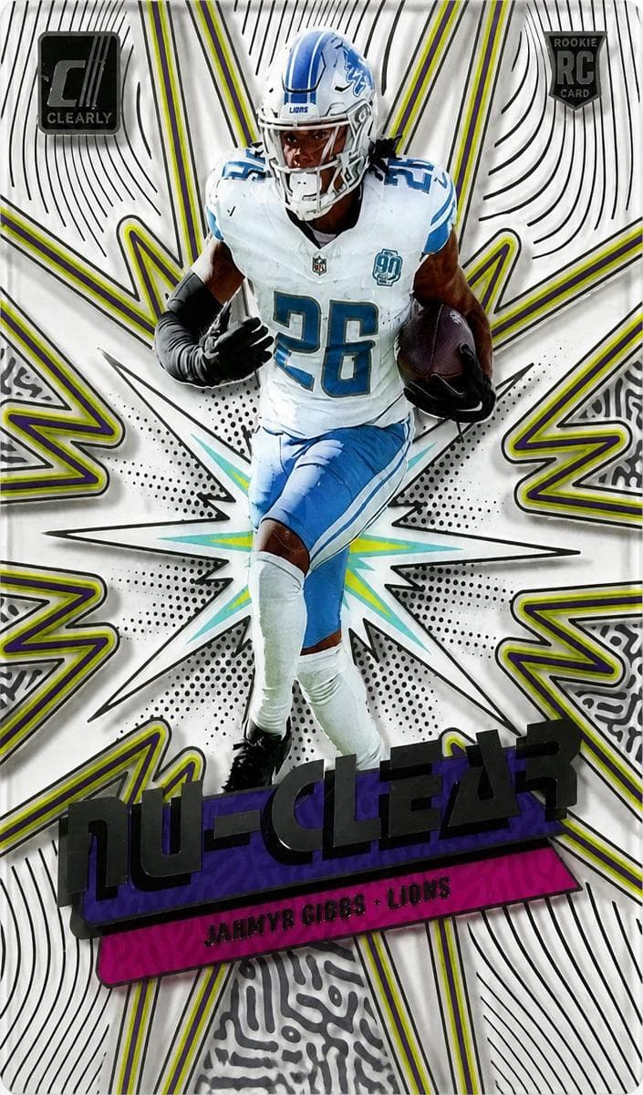 Jahmyr Gibbs 2023 panini Clearly Donruss