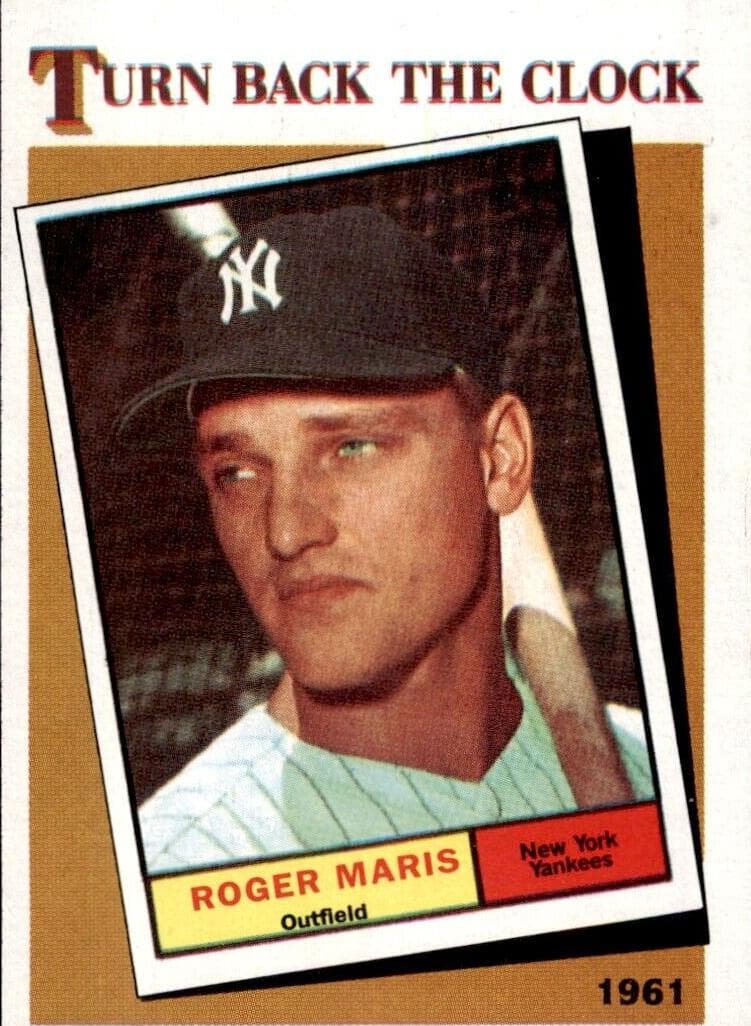 Roger Maris 1986 topps Turn Back The Clock