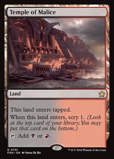 Temple of Malice 2024 Magic: The Gathering Fallout