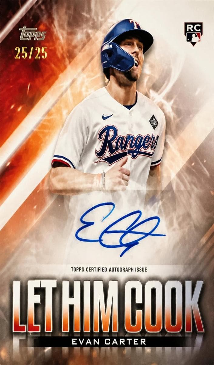 Evan Carter 2024 topps Topps Update