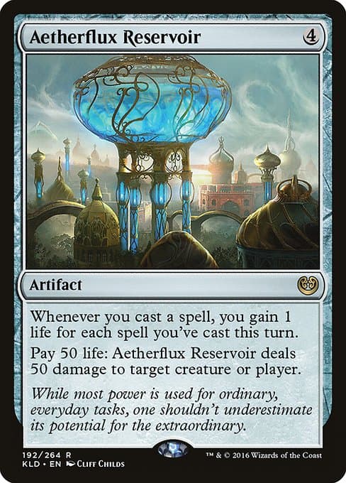 Aetherflux Reservoir 2022 Magic: The Gathering Brother's War Retro Artifacts Schematic