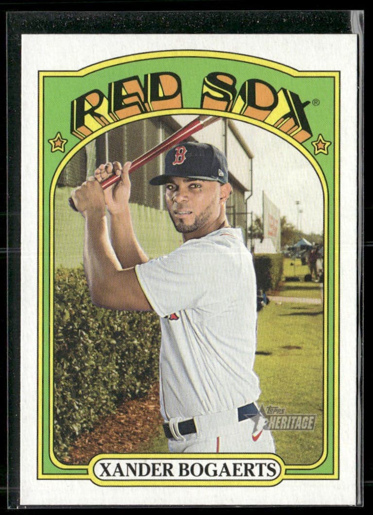 Xander Bogaerts 2021 topps Topps Heritage