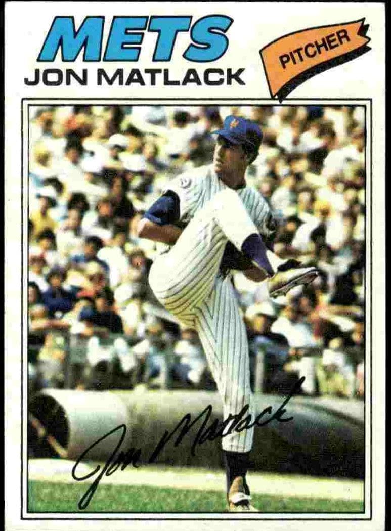 Jon Matlack 1977 topps Topps