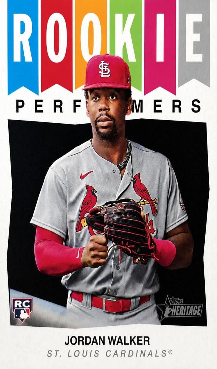 Jordan Walker 2023 topps Topps Heritage