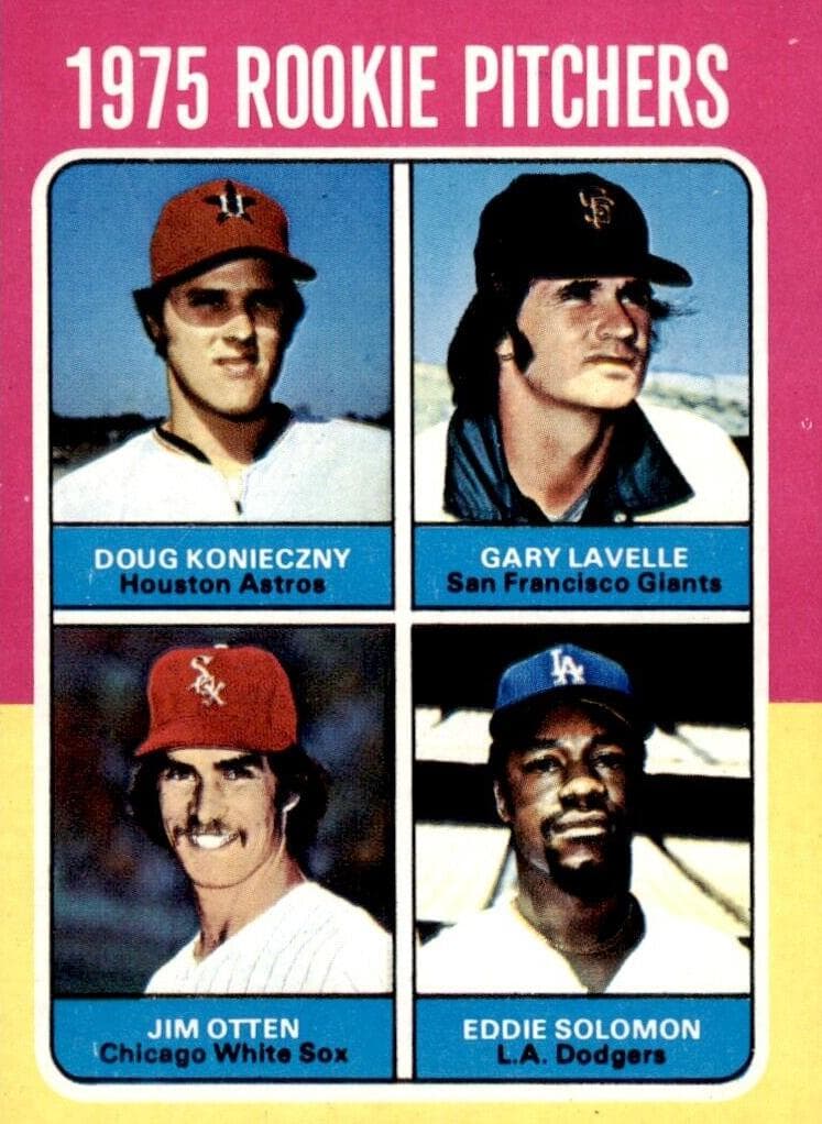 1975 Rookie Pitchers (Doug Konieczny / Gary Lavelle / Jim Otten / Eddie Solomon) #624