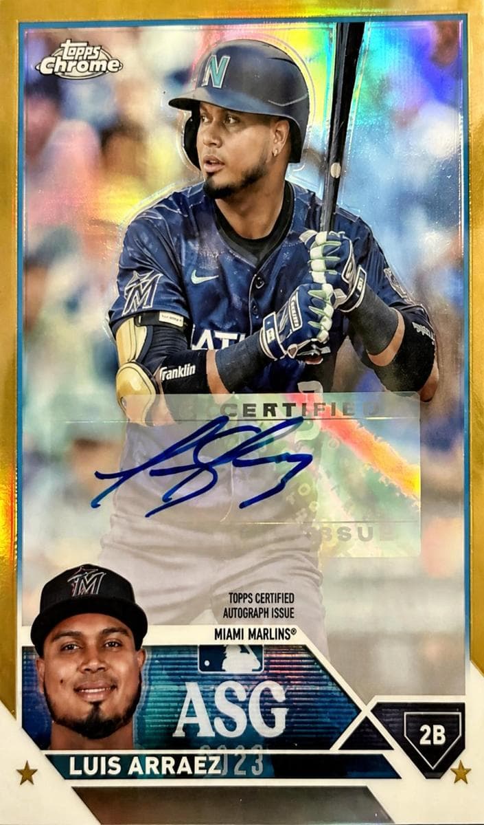 Luis Arraez 2023 topps Topps Chrome Update