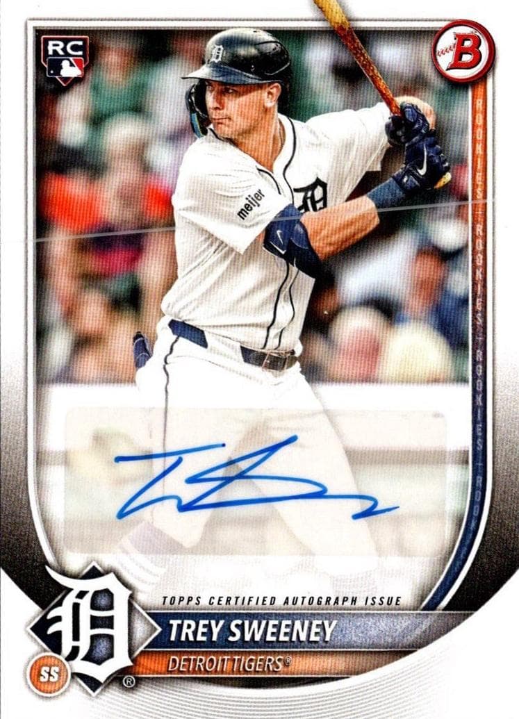 Trey Sweeney 2025 bowman Bowman