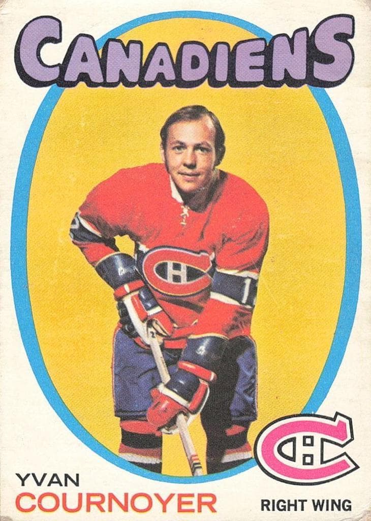 Yvan Cournoyer 1971 topps O-Pee-Chee