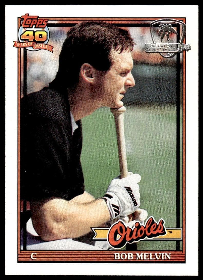 Bob Melvin 1991 topps Topps