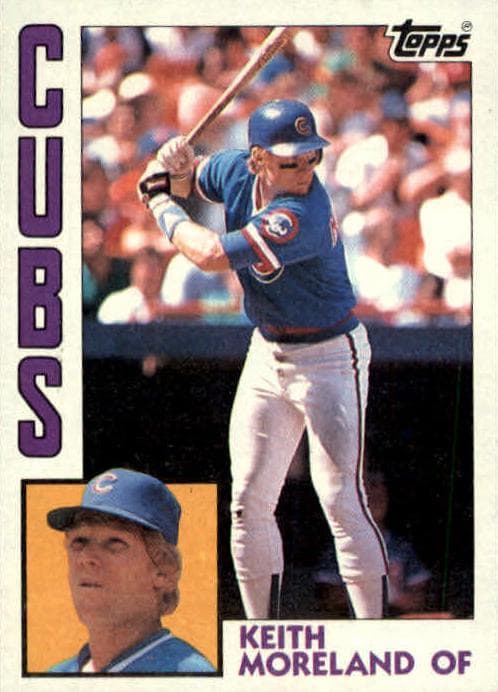 Keith Moreland trading card