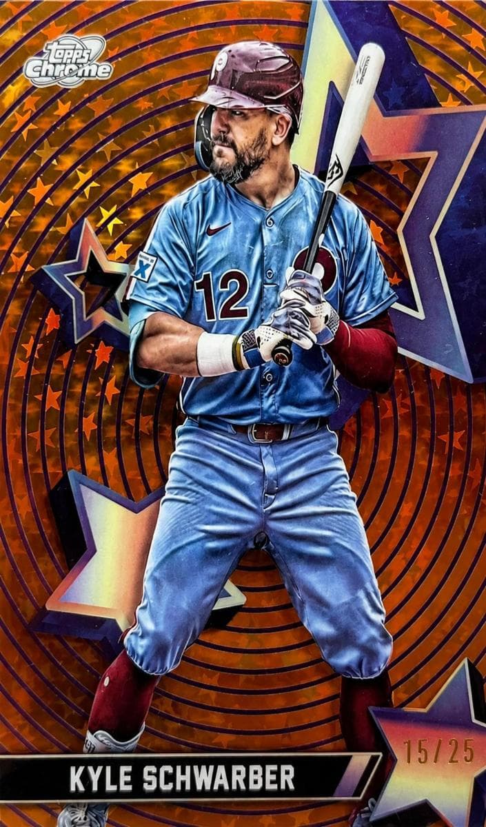 Kyle Schwarber 2025 topps Topps Cosmic Chrome