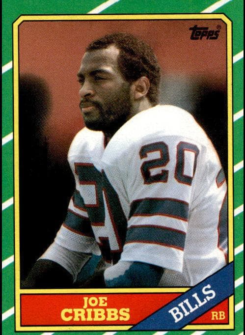 Joe Cribbs trading card