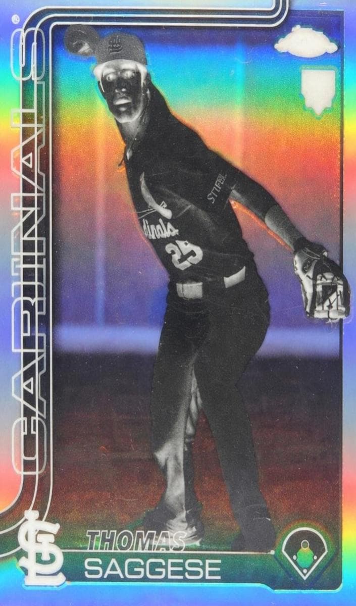 Thomas Saggese 2025 topps Topps Chrome Sapphire
