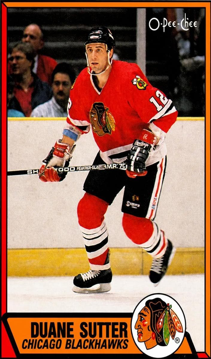Duane Sutter 1989 topps O-Pee-Chee