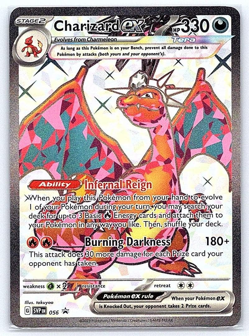 Charizard ex trading card