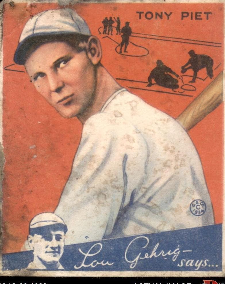 Tony Piet 1934 unknown Goudey