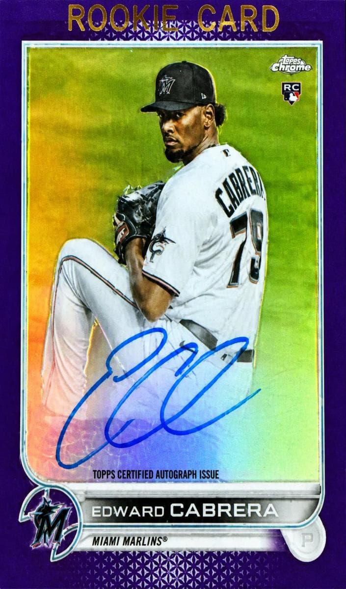 Edward Cabrera 2022 topps Topps Chrome