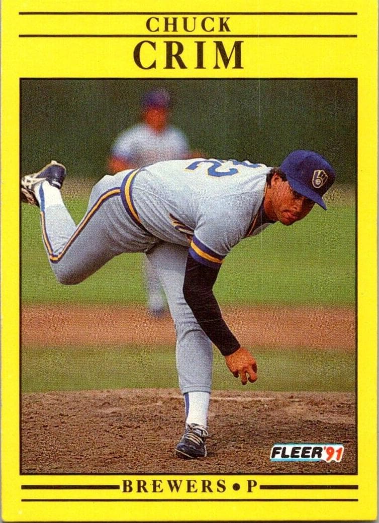 Chuck Crim 1991 fleer Fleer