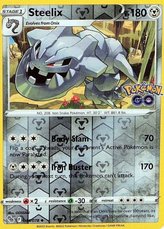 Steelix trading card