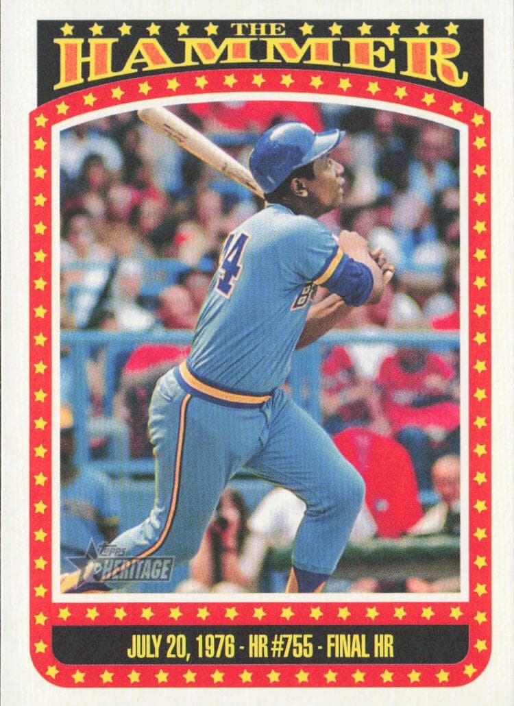 Hank Aaron 2023 topps Topps Heritage