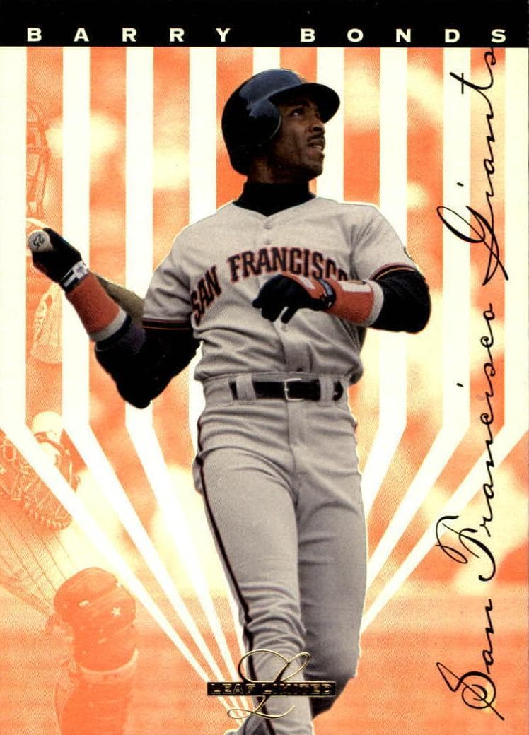 Barry Bonds 1995 leaf Leaf Limited