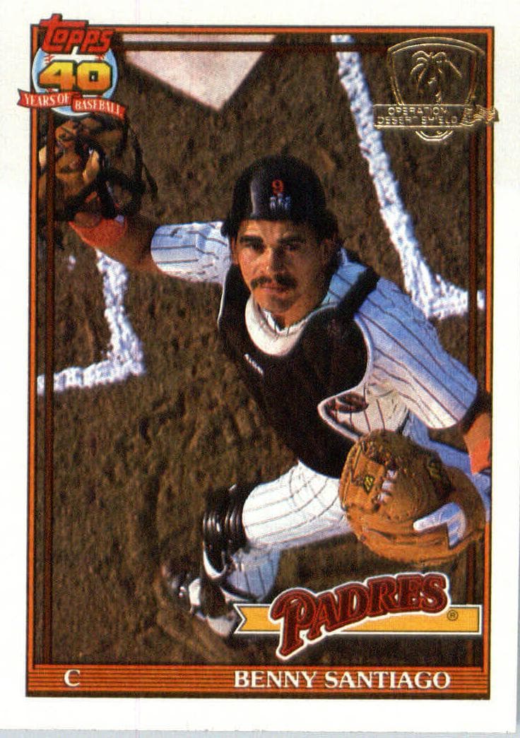 Benny Santiago 1991 topps Topps