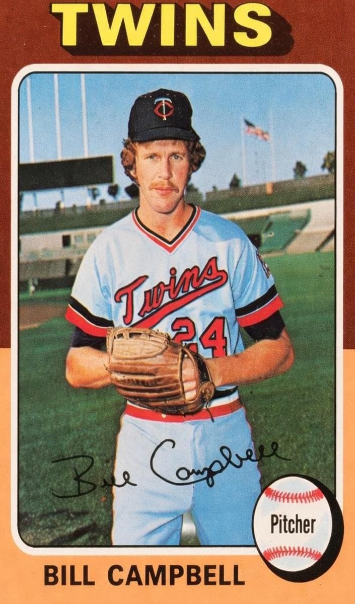 Bill Campbell 1975 topps Topps