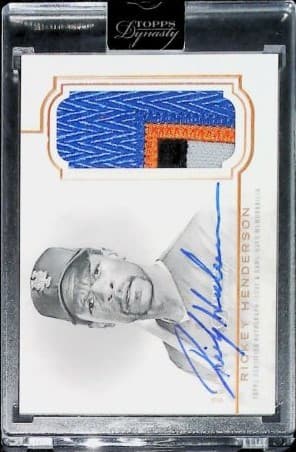 Rickey Henderson 2020 topps Topps Dynasty