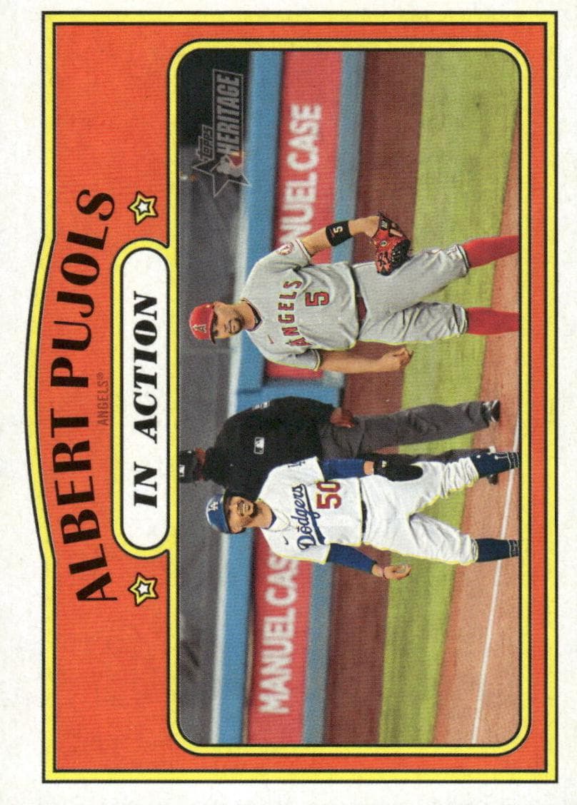 Albert Pujols 2021 topps Topps Heritage