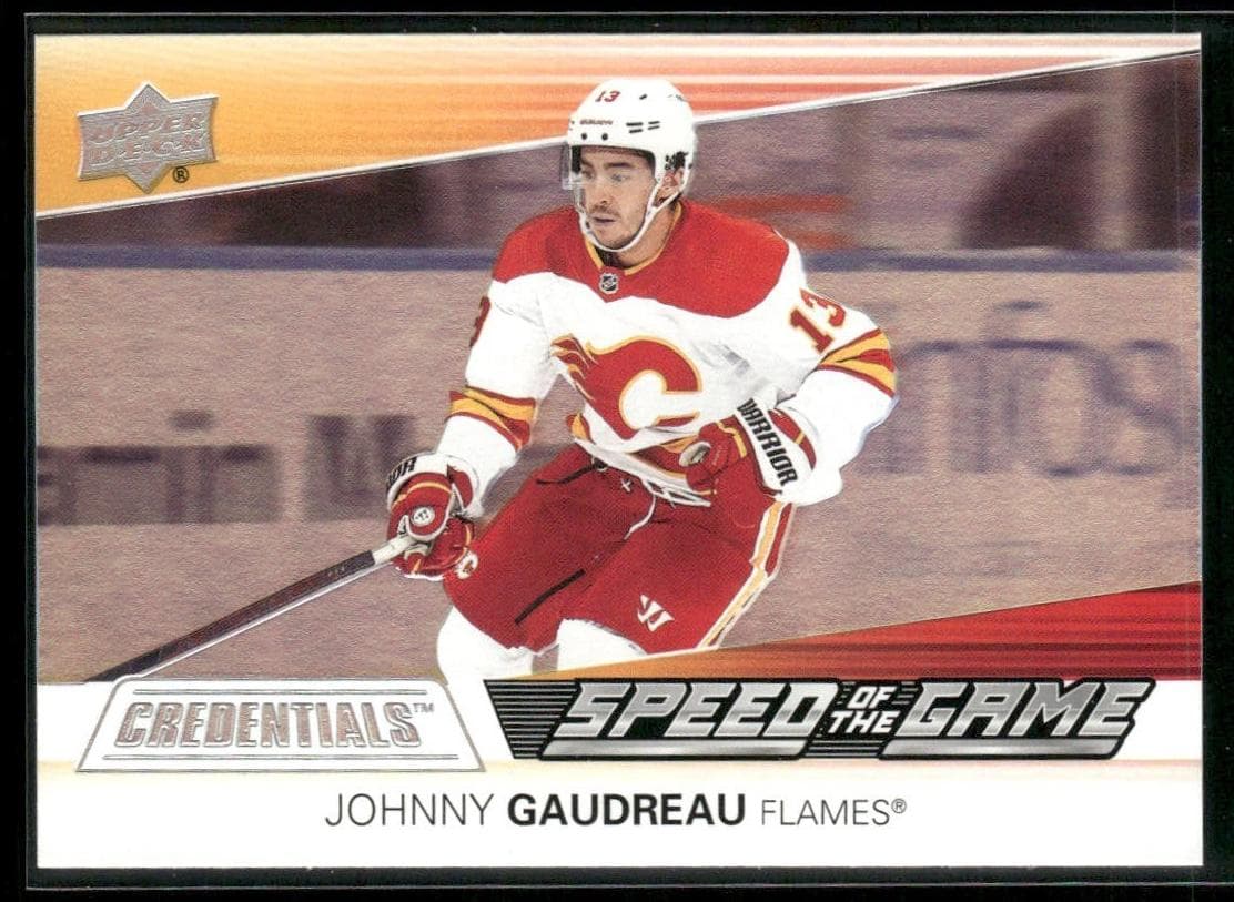 Johnny Gaudreau 2021 upper-deck Upper Deck Credentials