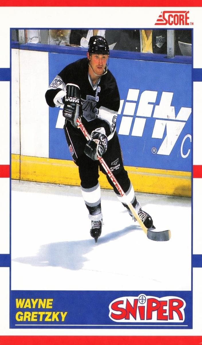 Wayne Gretzky 1990 panini Score (CA)