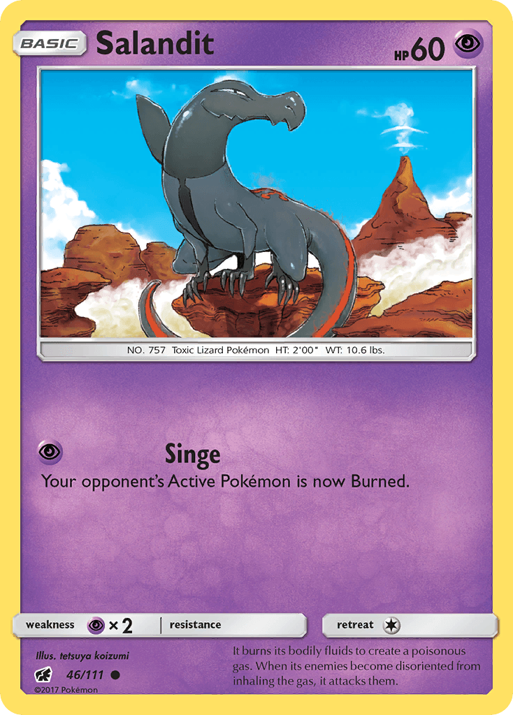 Salandit 2017 Pokemon Crimson Invasion
