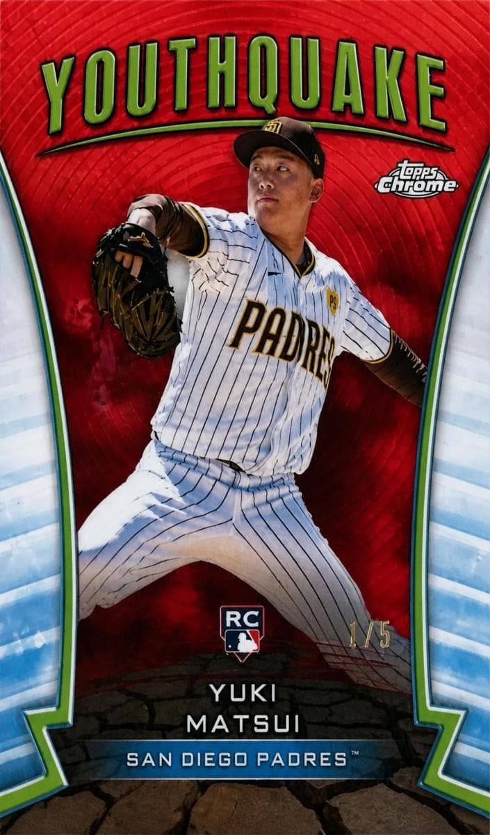 Yuki Matsui 2024 topps Topps Chrome Update