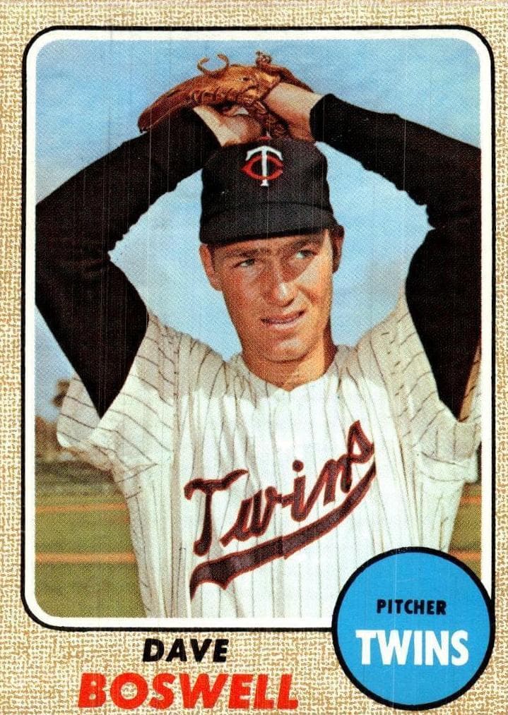 Dave Boswell 1968 topps Topps