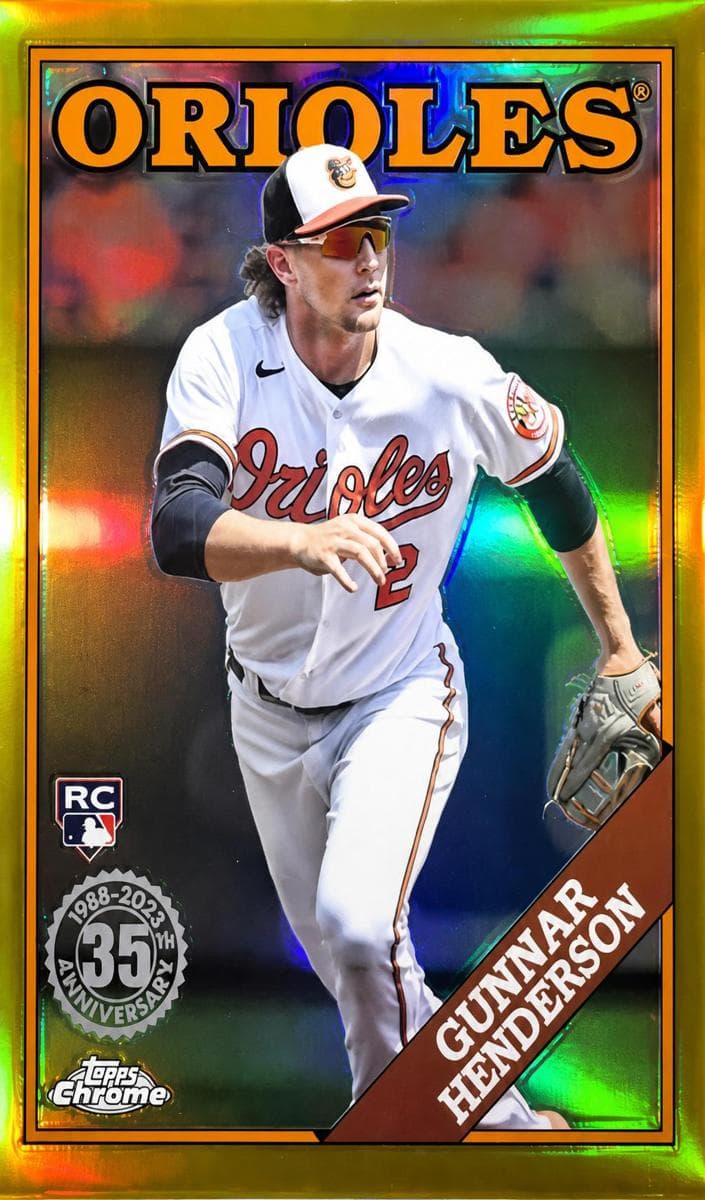 Gunnar Henderson 2023 topps Topps Chrome Update