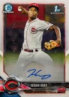 Josiah Gray trading card