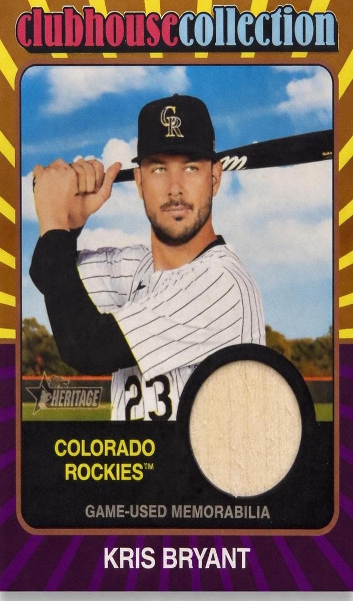 Kris Bryant 2024 topps Topps Heritage