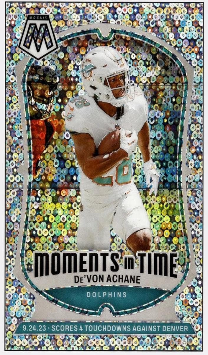 De'Von Achane 2024 panini Mosaic