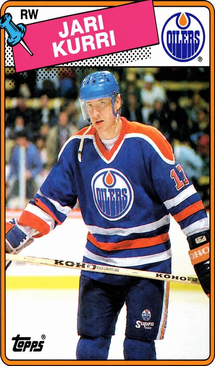 Jari Kurri 1988 topps Topps