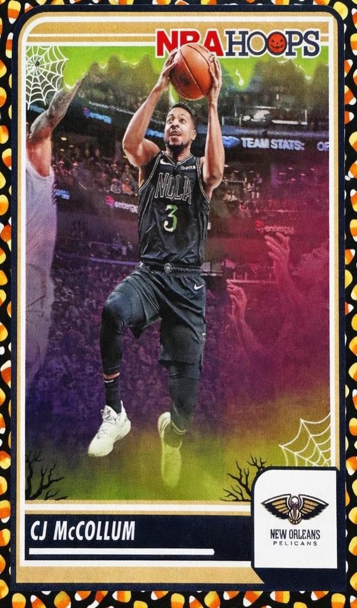 CJ McCollum 2023 panini Hoops Haunted Hoops