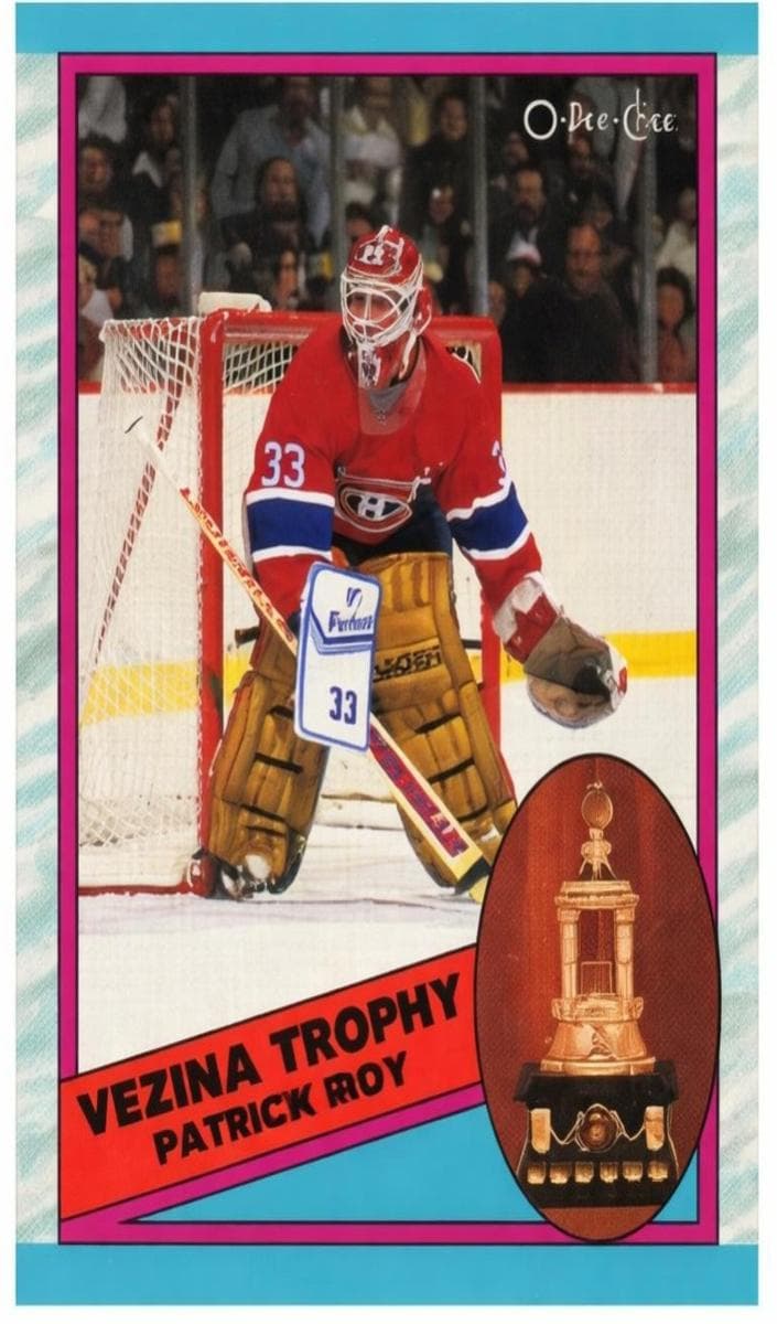 Patrick Roy 1989 topps O-Pee-Chee