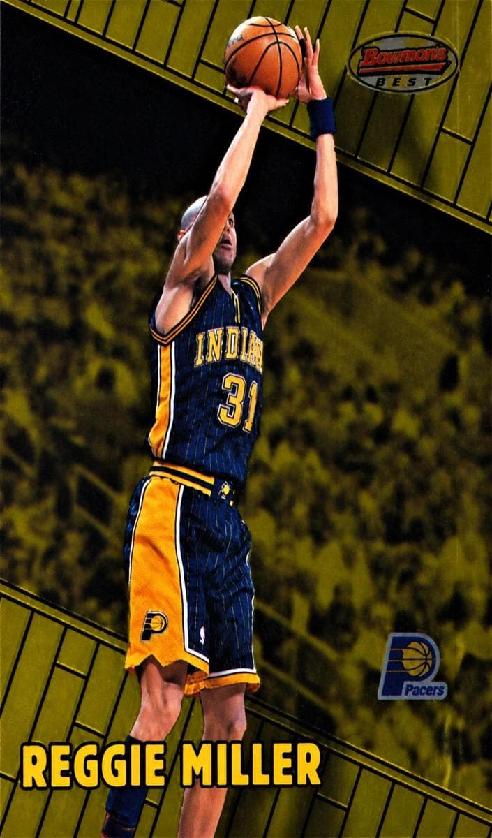 Reggie Miller 1999 bowman Bowman's Best