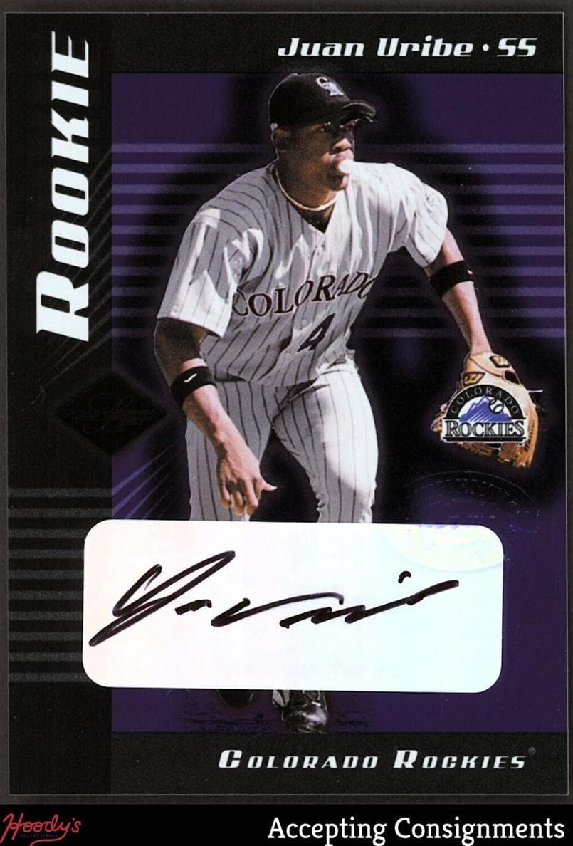 Juan Uribe 2001 leaf Leaf Limited