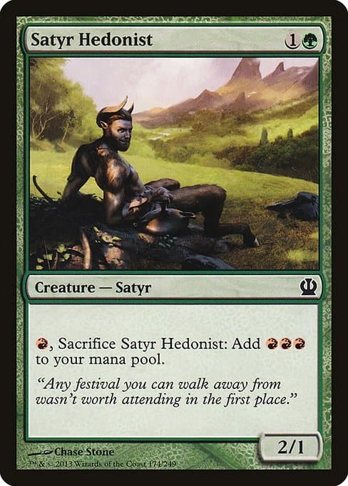 Satyr Hedonist 2013 Magic: The Gathering Theros