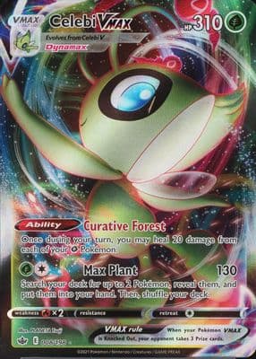Celebi VMAX trading card