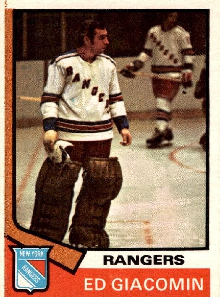 Ed Giacomin 1974 topps O-Pee-Chee