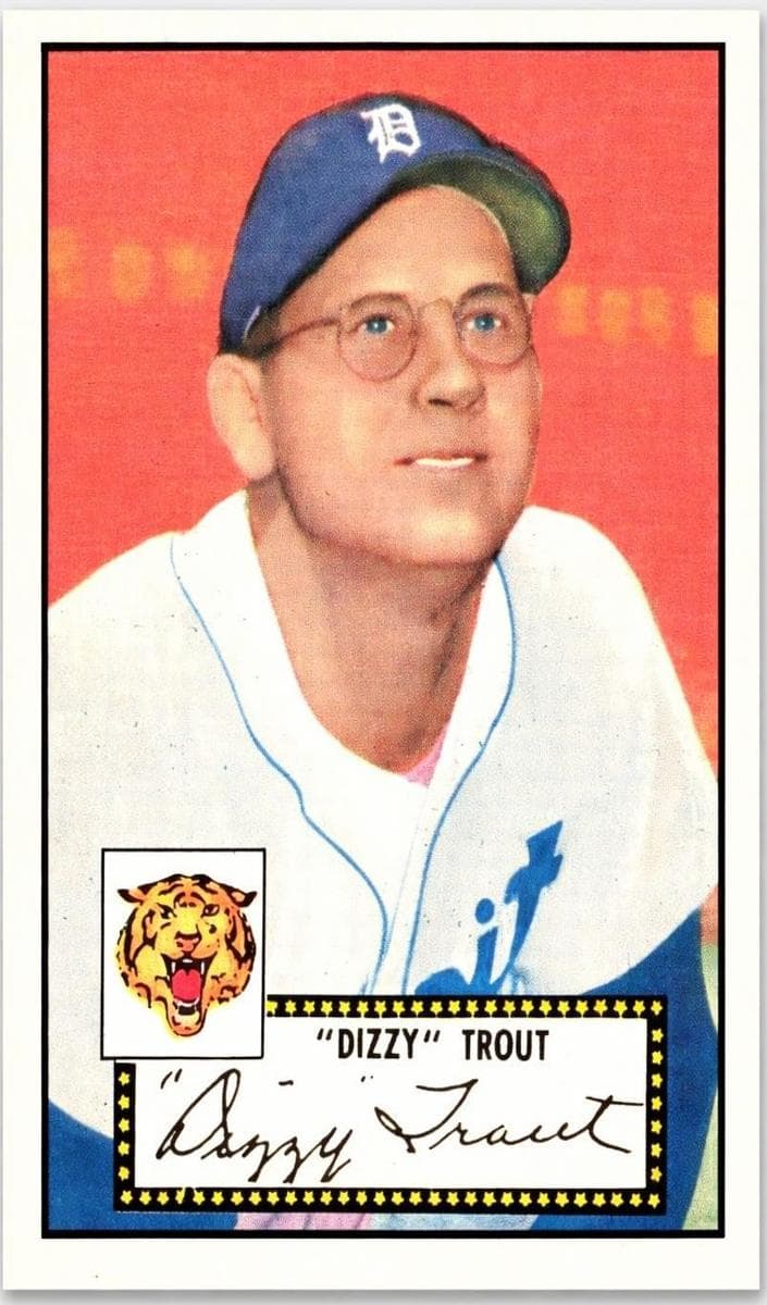 Dizzy Trout 1952 topps Topps