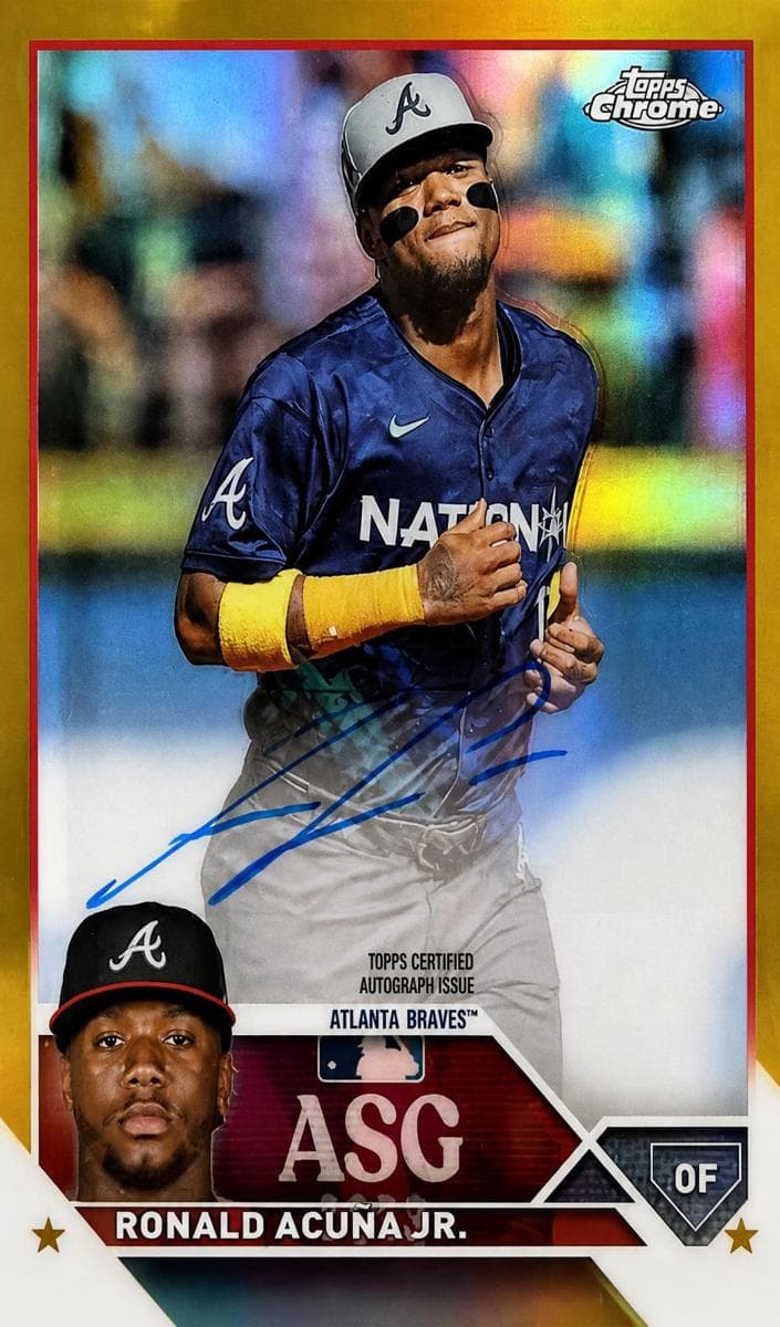 Ronald Acuña Jr. 2023 topps Topps Chrome Update