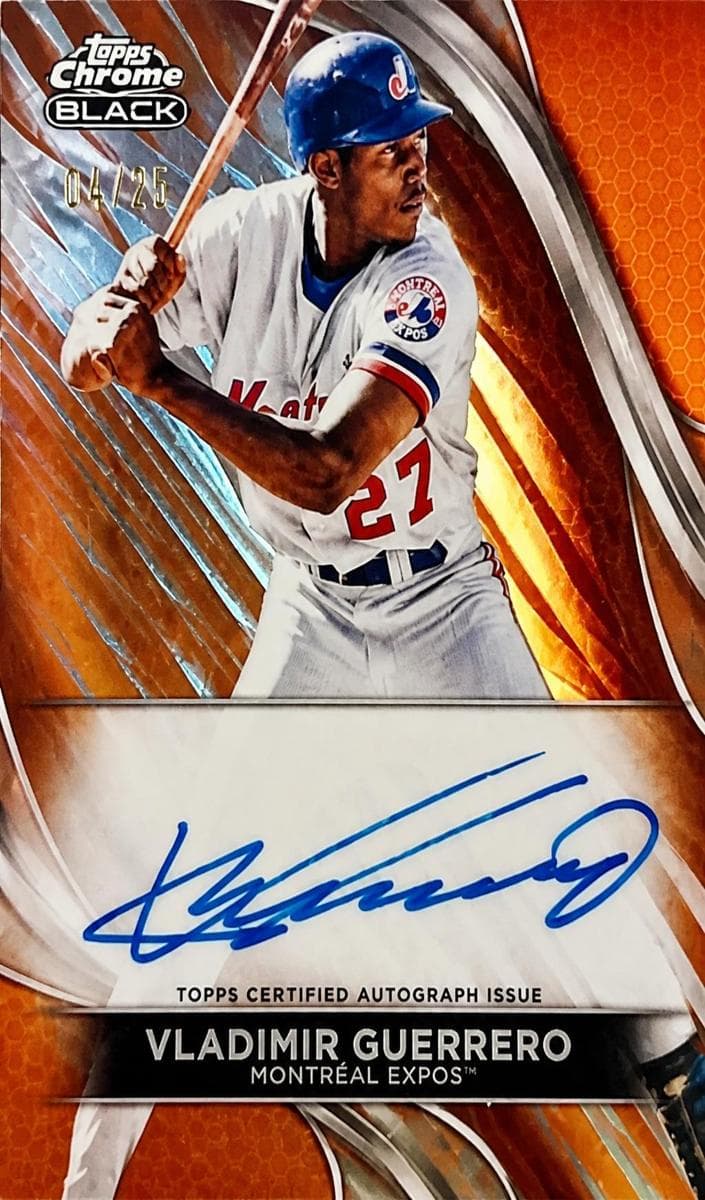 Vladimir Guerrero 2024 topps Topps Chrome Black