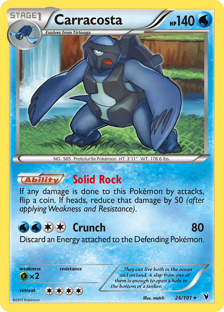 Carracosta 2011 Pokemon Noble Victories